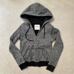 Abercrombie & Fitch Sherpa Hoodie Jacket